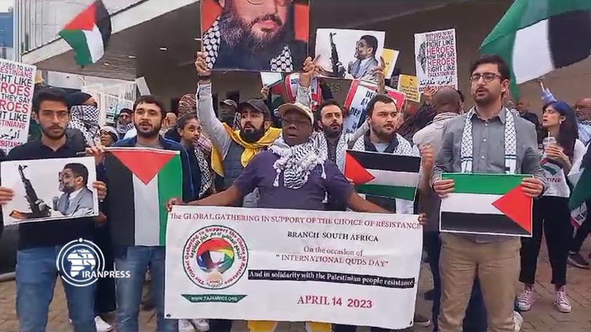 Iranpress: People of South Africa voice against Israeli terrorism in Palestine 