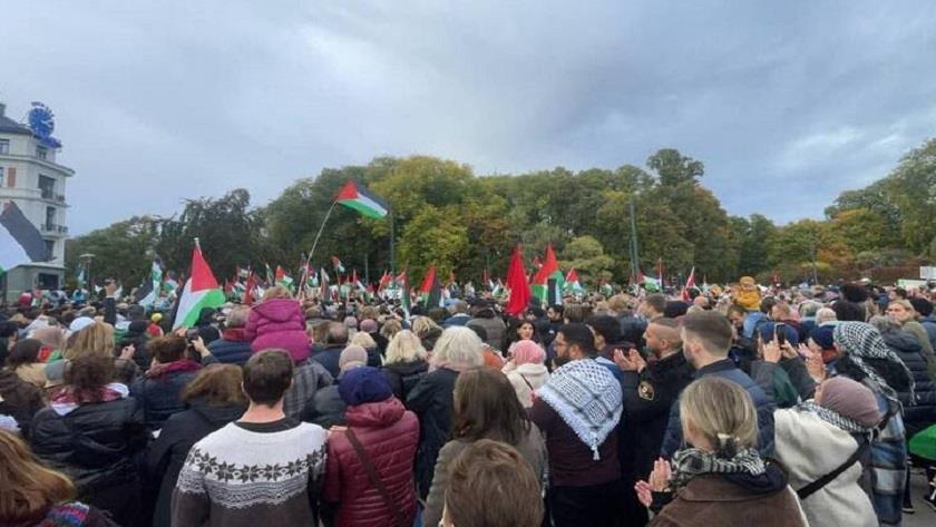Iranpress: People in Norway hold massive rally in support of Palestinians 