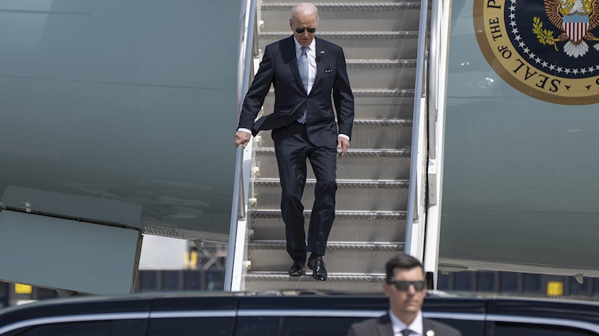 Iranpress: Biden arrives in Tel Aviv