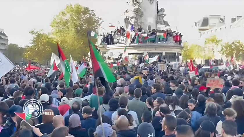 Iranpress: Parisians hold rally against Israeli