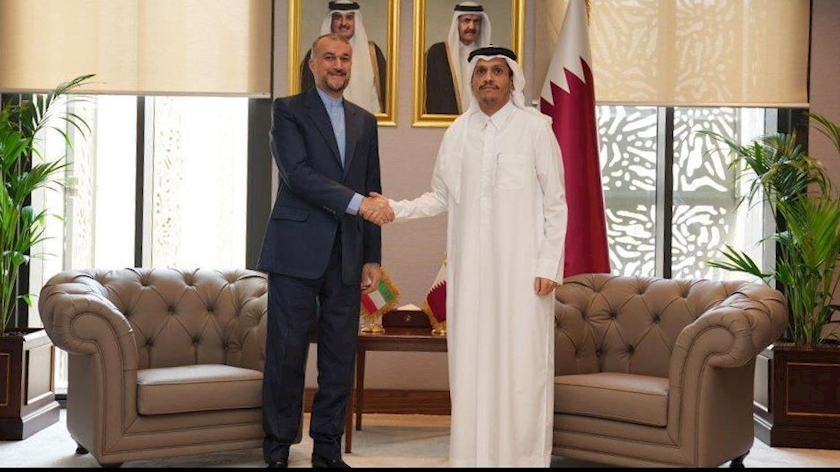 Iranpress: Qatari PM and FM meets Iran
