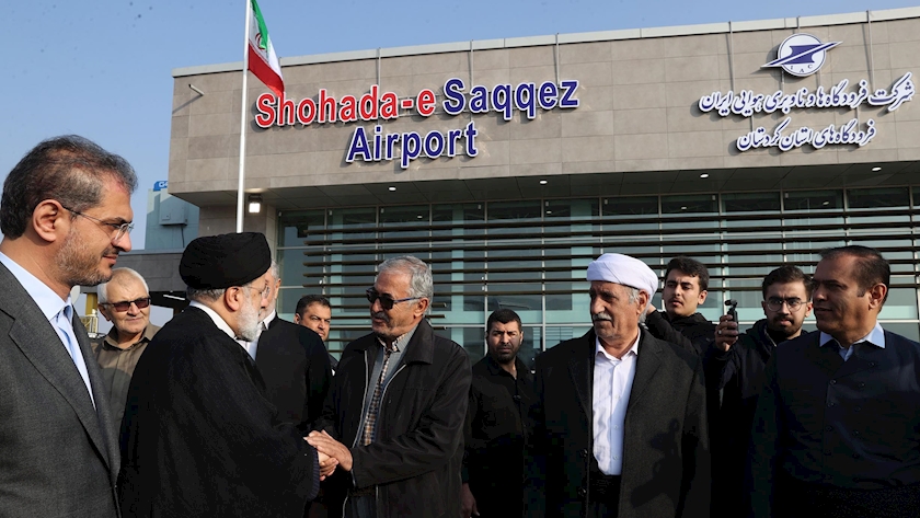 Iranpress: President Raisi inaugurates Saqqez Airport 