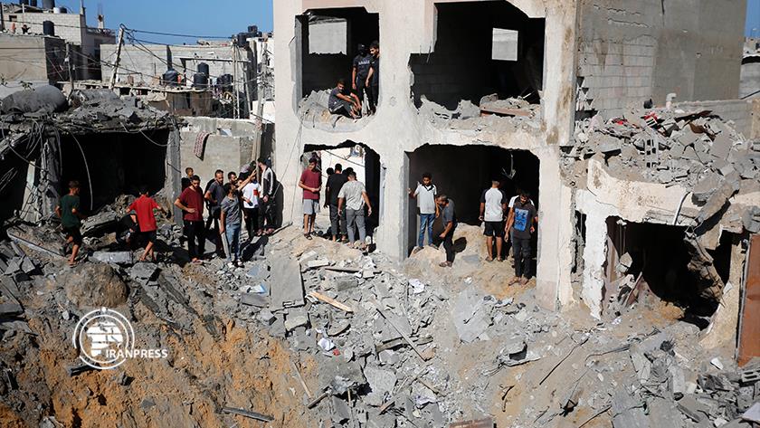 Iranpress: Gaza extensively destroyed; rubbles smell blood 