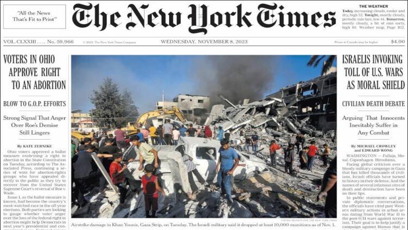 Iranpress: World Newspapers: Israelis invoking toll of U.S. wars as moral shield