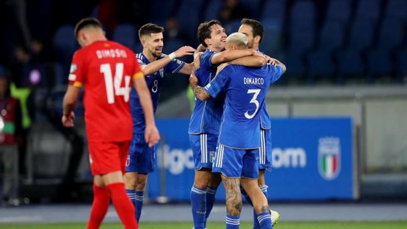 Iranpress: Italy beats North Macedonia 5-2 