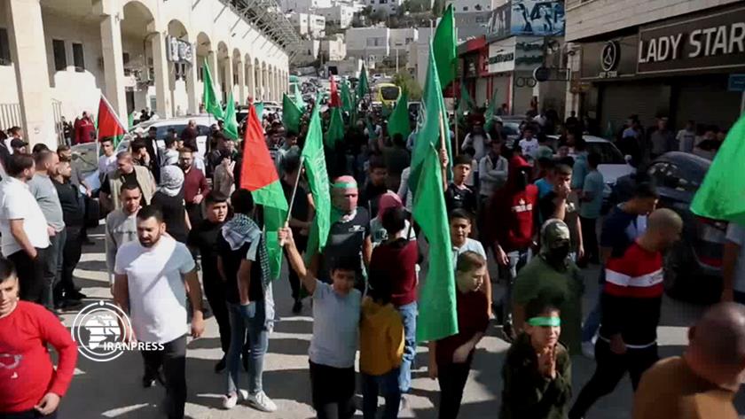 Iranpress: Demonstration in West Bank to support Gaza and resistance