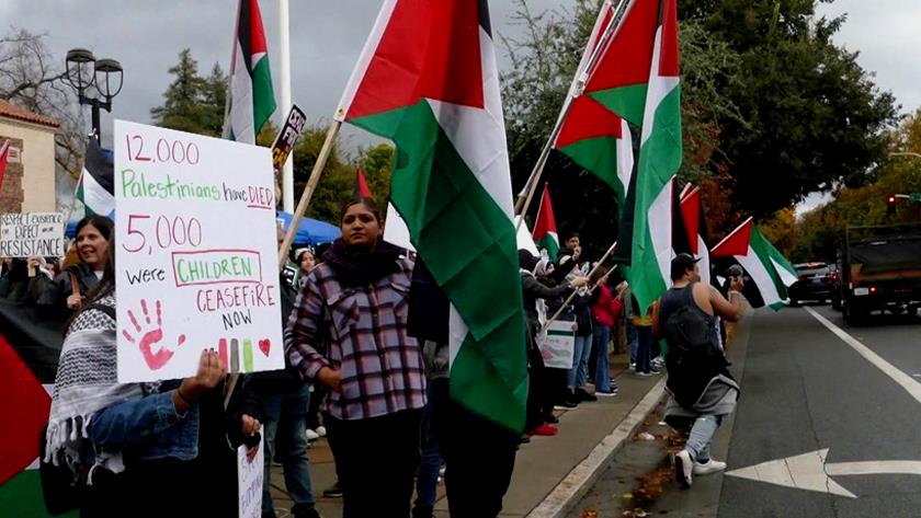Iranpress: Pro-Palestinian demonstrators cause standstill at California Democratic Convention