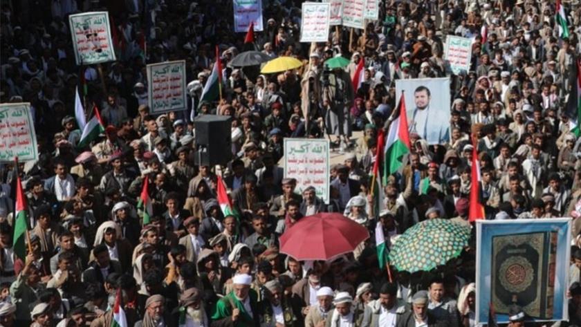 Iranpress: People of Yemen held rally in support of Gaza, Palestine