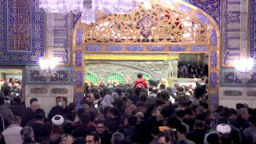 Iranpress: Mourning ceremony for Lady Fatima held in Imam Reza Shrine