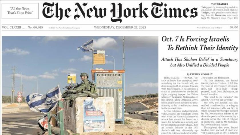 Iranpress: World Newspapers: Oct. 7 is forcing Israelis to rethink their identity