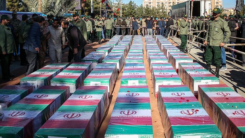 Iranpress: Funeral of Kerman terrorist attacks
