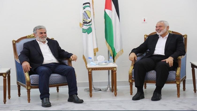 Iranpress: Haniyeh, Al-Nakhalah discuss new proposal for a cease-fire in Gaza over phone