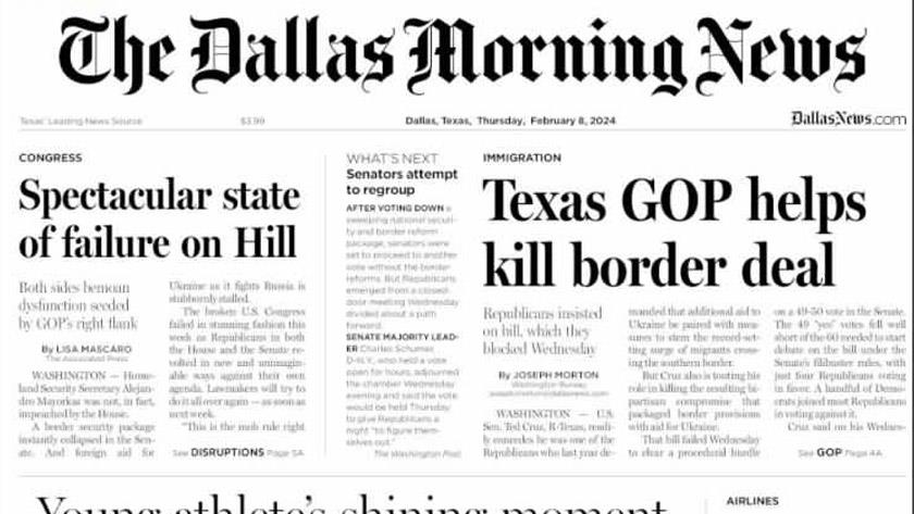 Iranpress: World Newspapers: Texas GOP helps kill border deal 