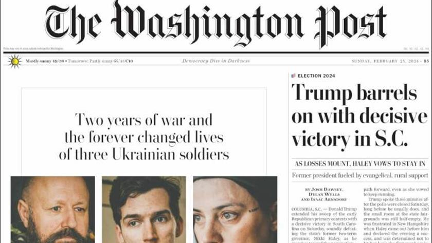 Iranpress: World Newspapers: Trump barrels on with decisive victory in S.C