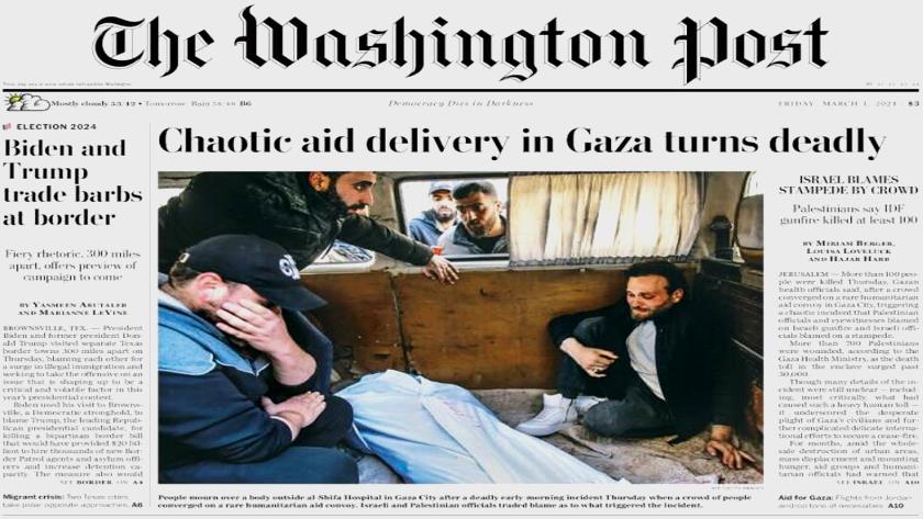 Iranpress: World Newspapers: Chaotic aid delivery in Gaza turns deadly