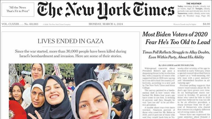 Iranpress: World Newspapers: Lives ended in Gaza