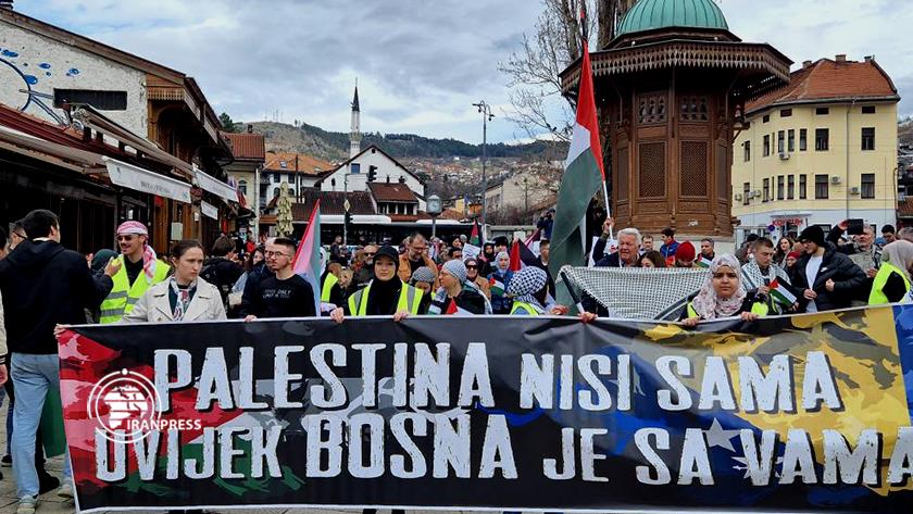 Iranpress: Pro-Palestinian rallies held in Bosnian capital