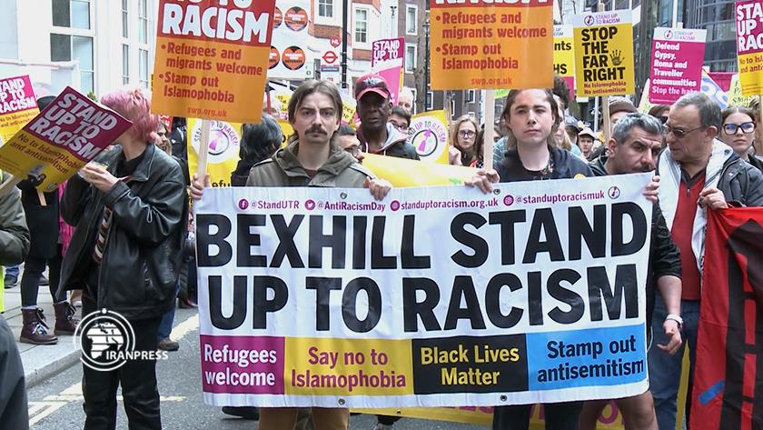 Iranpress: Anti-racism demonstrations in London