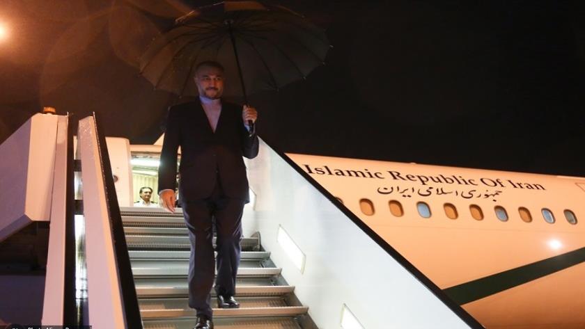 Iranpress: Iranian FM arrived in Ashgabat