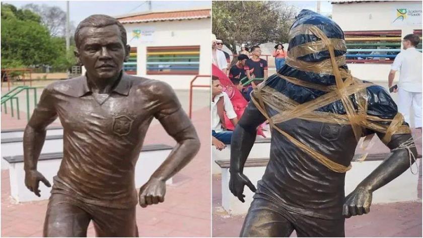 Iranpress: Activist takes petition to court to remove statue of Dani Alves