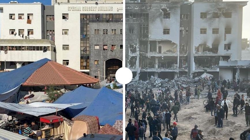 Iranpress: Hundreds of bodies lay strewn at al-Shifa Hospital