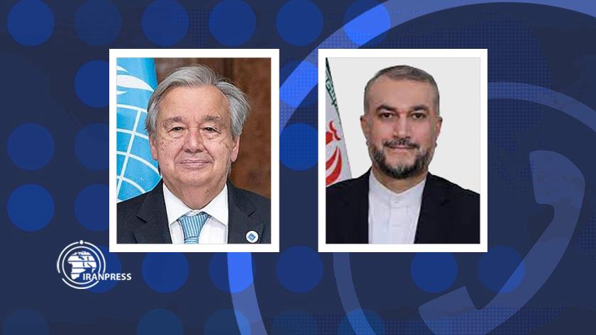 Iranpress: Iranian FM, UN chief discuss Israeli attack on Iran consulate