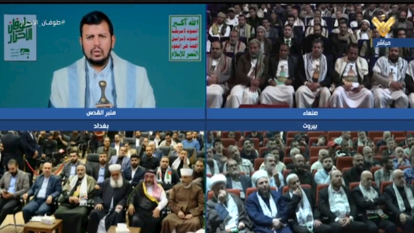 Iranpress: Minbar ul-Quds underway over Quds Int