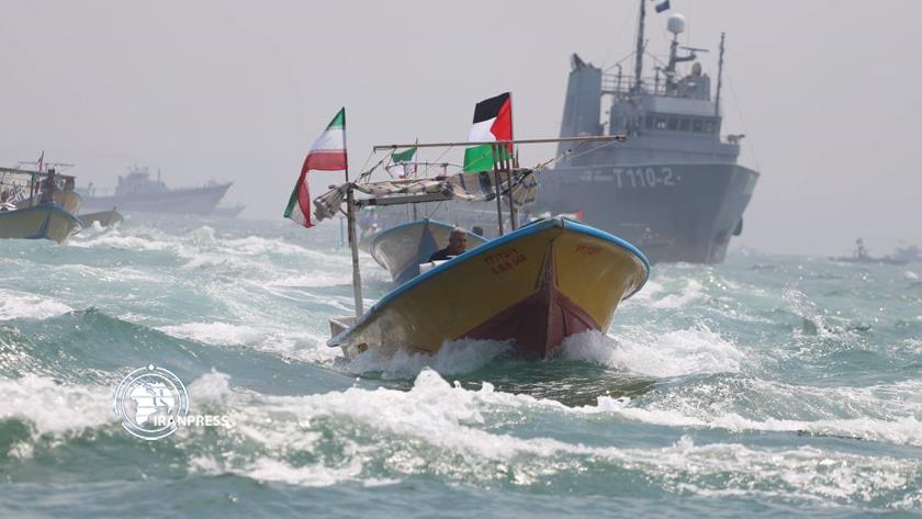 Iranpress: Quds Day; Parade of flotilla on coasts of Resistance Front countries