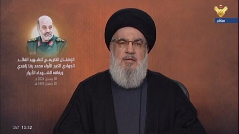 Iranpress: Nasrallah: This is US who controls Zionist Regime