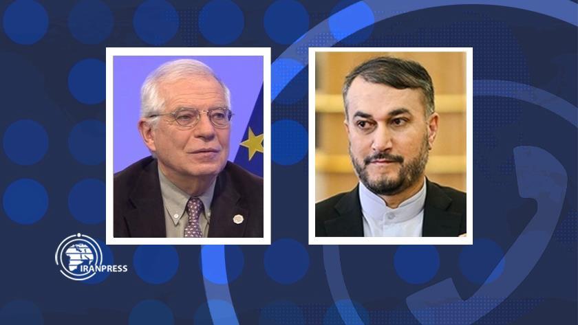 Iranpress: Amir-Abdollhian, Borrell confer on latest development in region via phone call