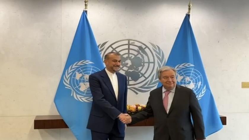 Iranpress: Iranian FM, UN chief hold meeting