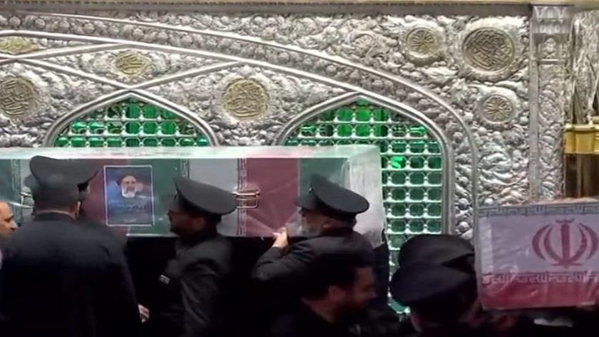 Iranpress: Martyred President Raisi Buried at Imam Reza Shrine