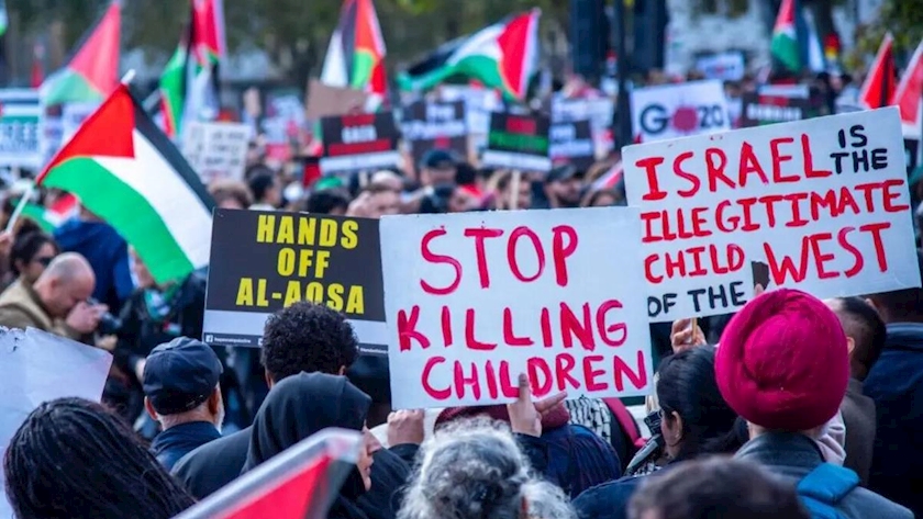 Iranpress: UK enters 33rd week of pro-Palestinian rallies