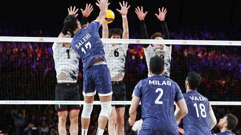 Iranpress: Iran volleyball lose to Japan 