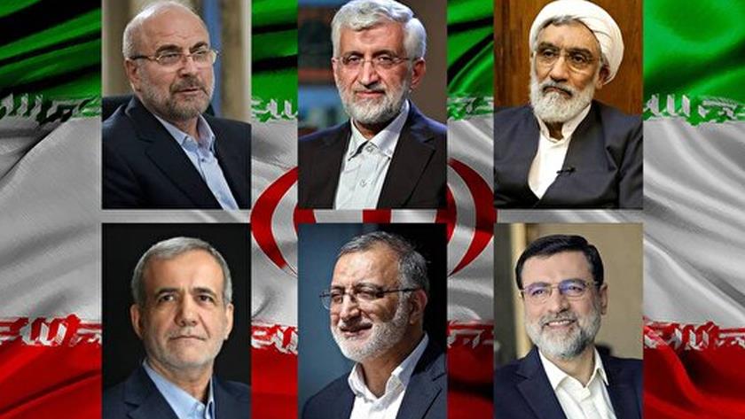 Iranpress: Candidates Arrive at IRIB for Election Debate