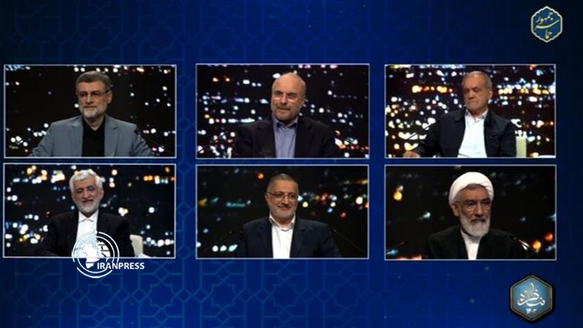 Iranpress: Iranian Presidential Candidates Begin thier First Televised Debate 