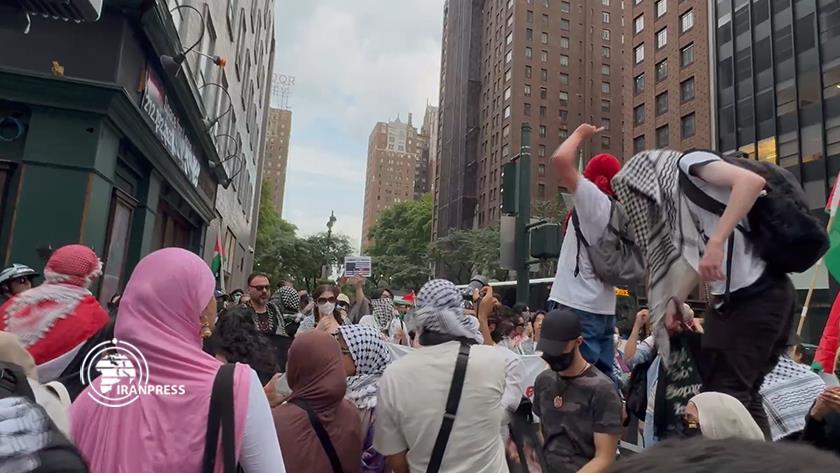 Iranpress: Thousands Rally in New York to Demand End to Israeli-Palestinian Conflict
