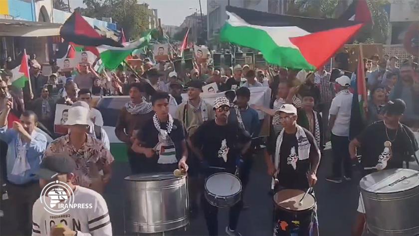 Iranpress: Pro-Palestinian rallies held in Mohammedia, Morocco
