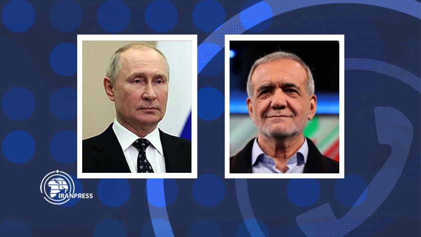 Iranpress: Putin Congratulate President-elect Pezeshkian over phone