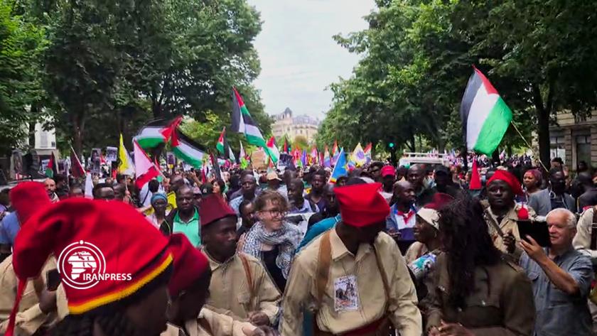 Iranpress: Parisians Hold Anti-Fascist, Anti-Colonial Parade on French National Day