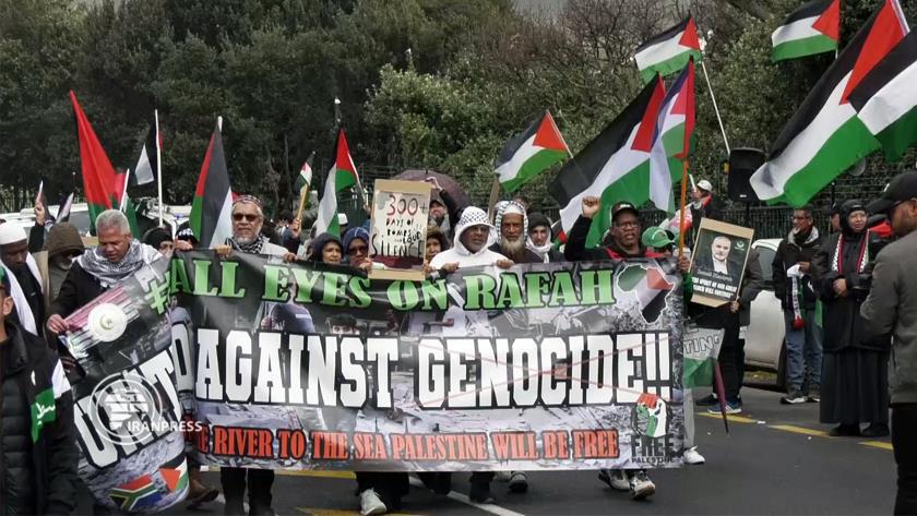 Iranpress: Demonstration Outside U.S. Consulate in Cape Town to Support Gaza