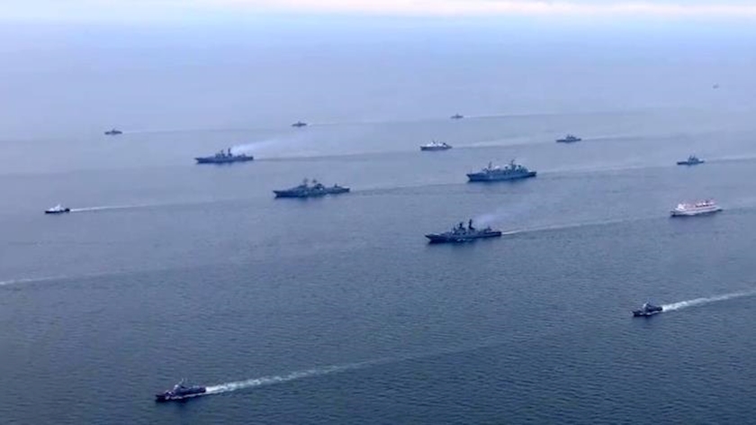 Iranpress: Russia Launches Largest Naval Drills in Decades