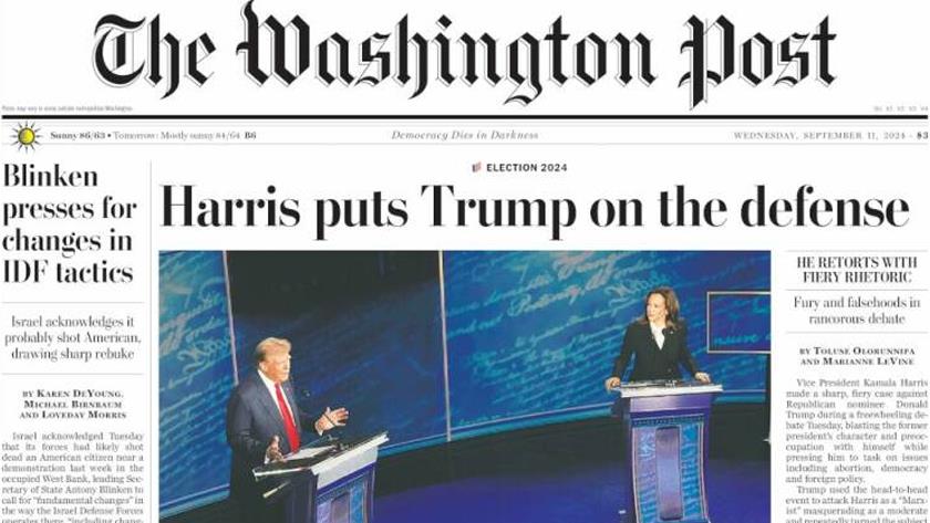 Iranpress: Harris Puts Trump Under the Defence