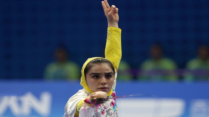 Iranpress: Iranian Woman Wins 1st Wushu Gold in Iran