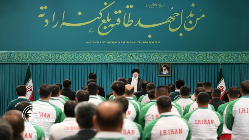 Iranpress: Leader Receives Athletes Participated in 2024 Paris Summer Games