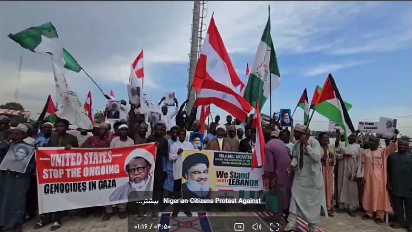 Iranpress: Nigerian Citizens Protest Against Israeli Attacks on Beirut 