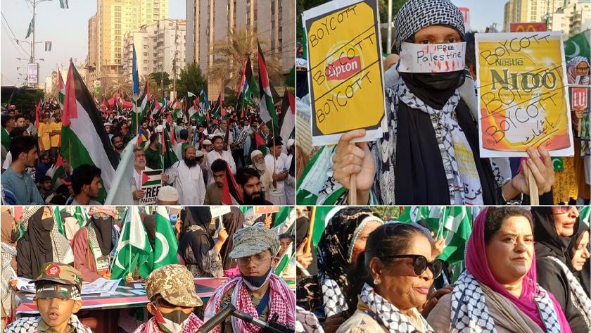 Iranpress: October 7th Anniversary; Thousands Rally in Karachi to Support Palestine 