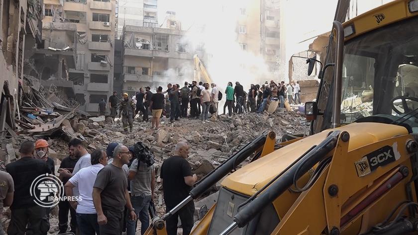 Iranpress: Extensive Destruction of Southern Beirut by Zionist Regime