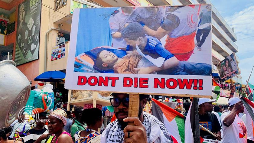 Iranpress: Thousands March in Accra against Israeli Genocide in Palestine 