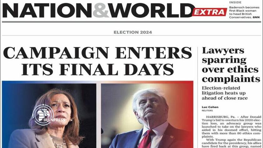 Iranpress: World Newspapers: Election Campaign Enters Its Final Days in US